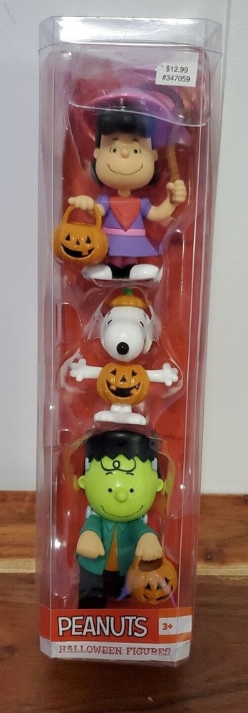 Peanuts Halloween Figures Cowgirl Lucy Pumpkin Snoopy Frankenstein Charlie Brown